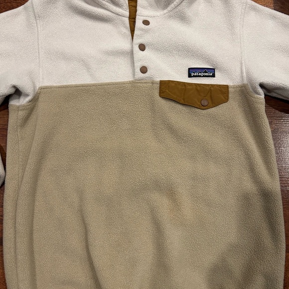 Patagonia Women's Lightweight Synchilla Snap-T Pullover Brown Tan Size XS - Picture 2 of 5